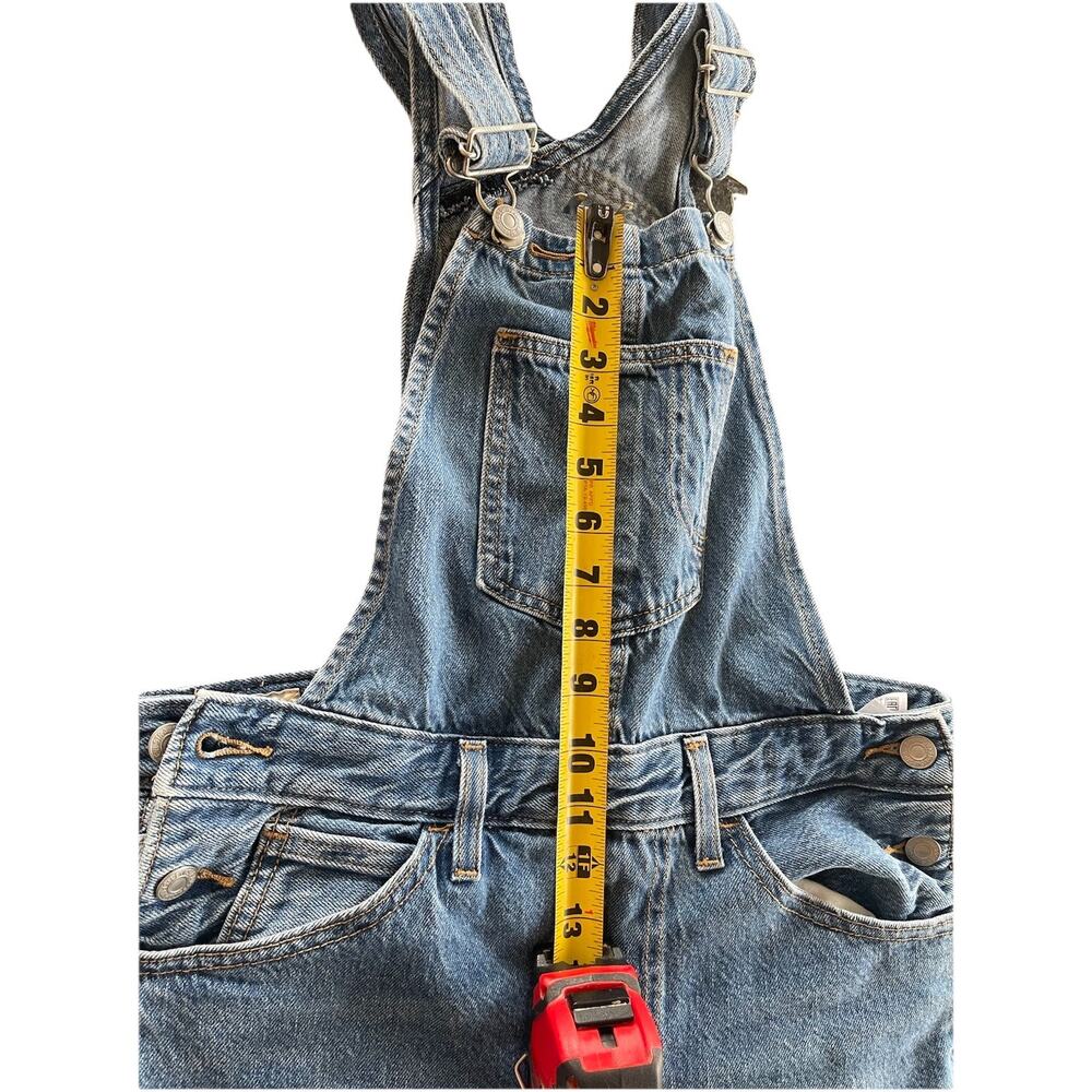 Levi's Premium Women's Bib Overalls Waterless Big E Medium Wash Size S - Picture 3 of 14